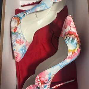 Christian Louboutin Floral Print Women's Heels
